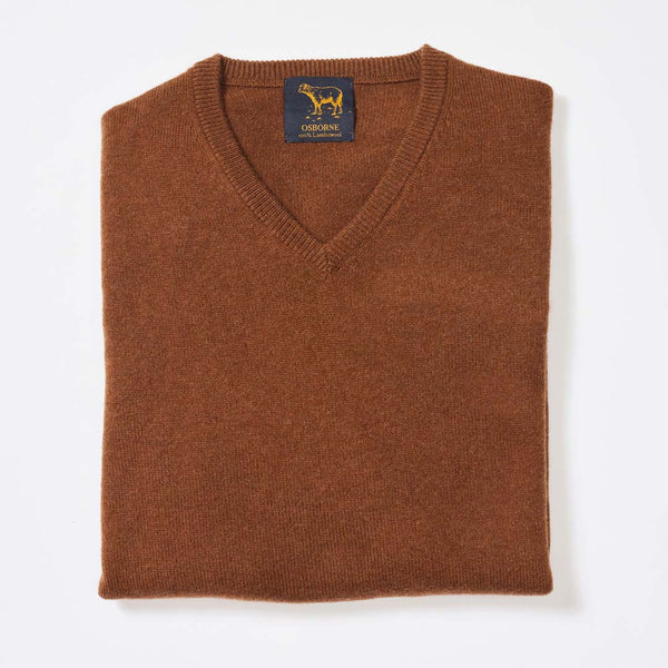 Lambswool V-neck - Spaniel