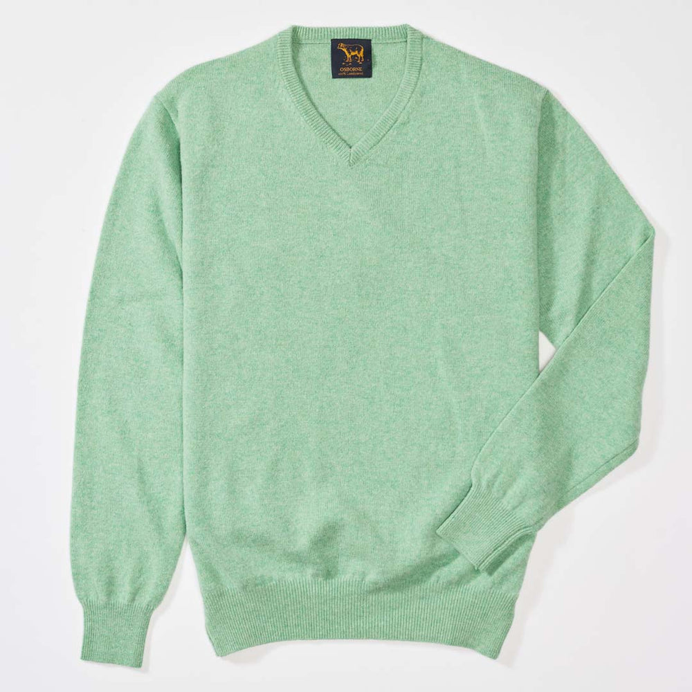 Lambswool V-neck - Springtime