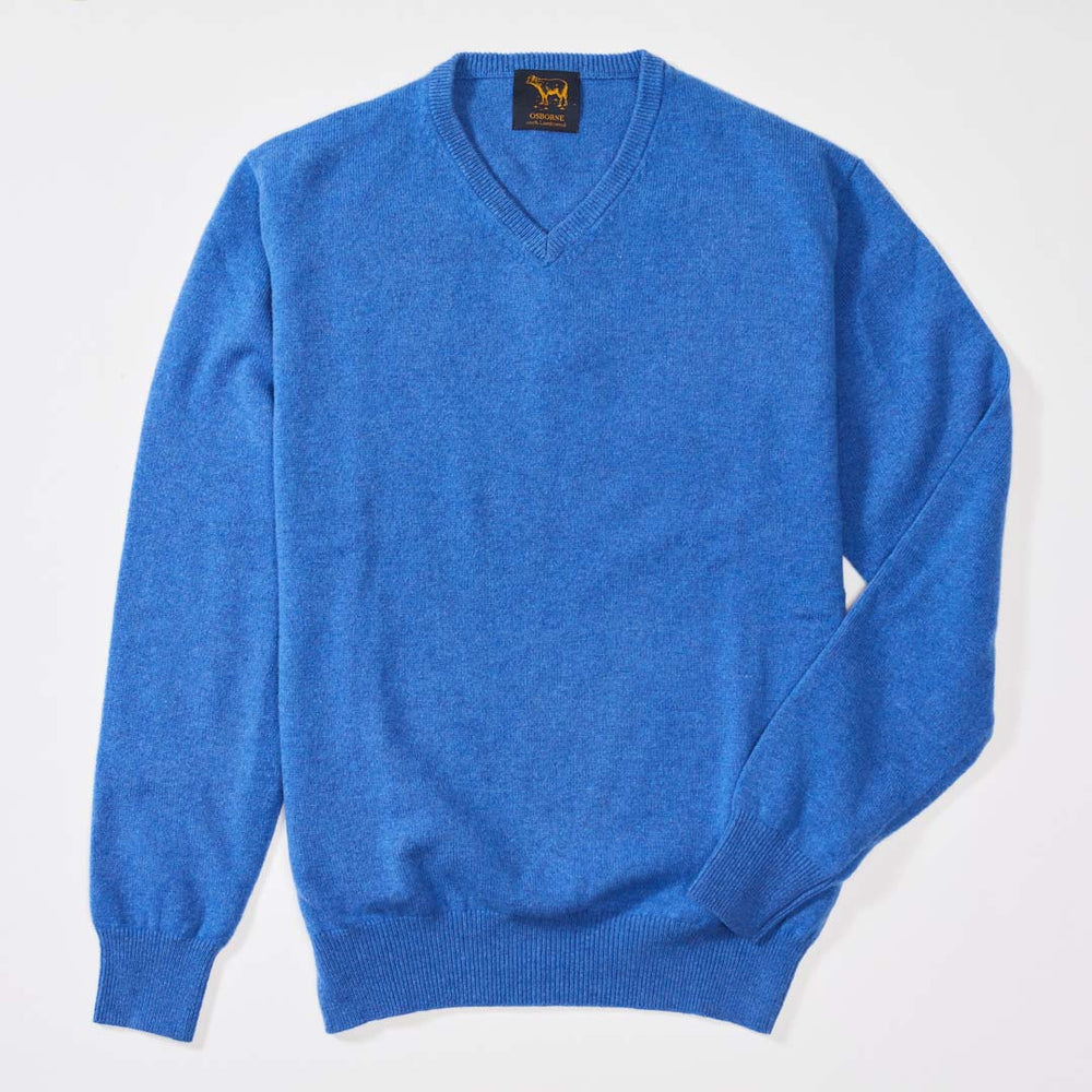 Lammwolle V-Ausschnitt - Tahiti