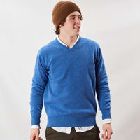 Lammwolle V-Ausschnitt - Tahiti