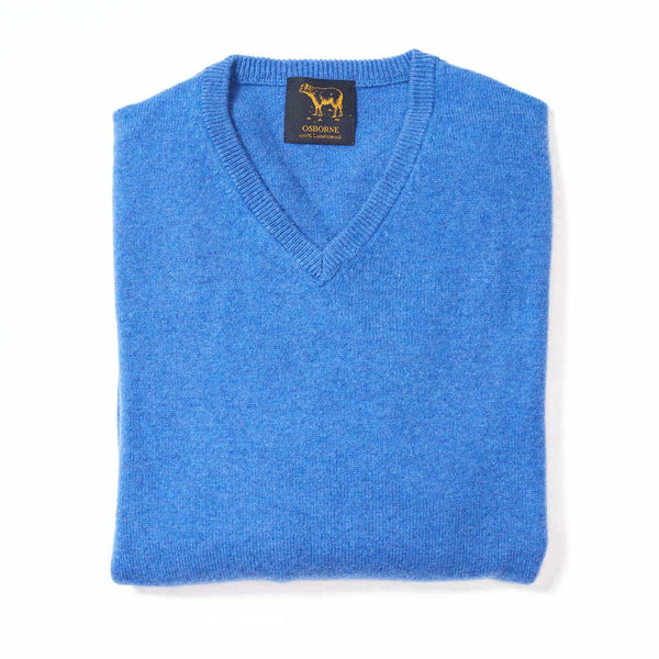 Lammwolle V-Ausschnitt - Tahiti