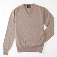 Lambswool v-neck - Tawny 338