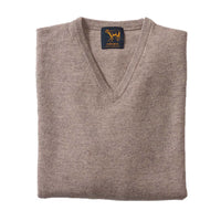 Lambswool v-neck - Tawny 338