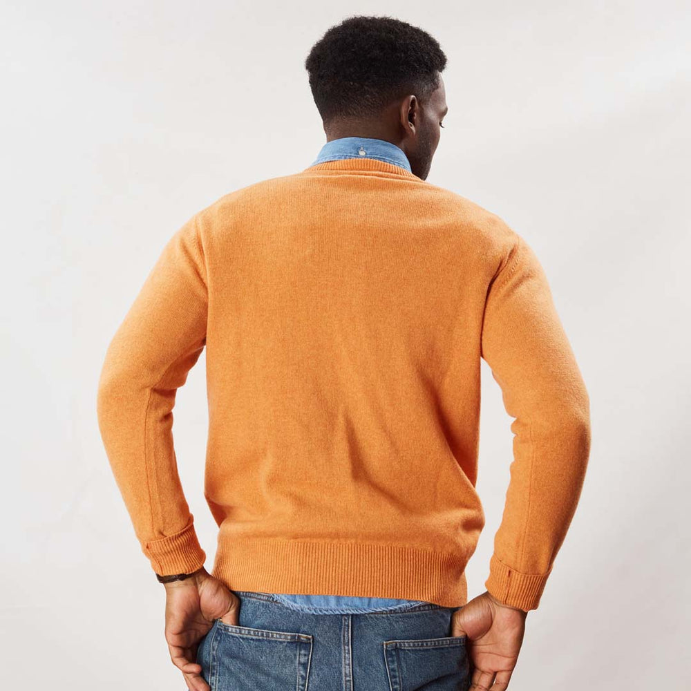 Lambswool V-neck - Turmeric