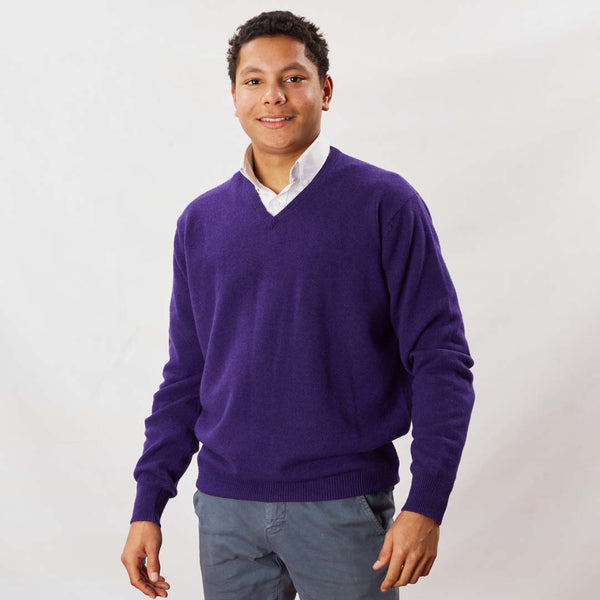 Lambswool V-neck - Violetta
