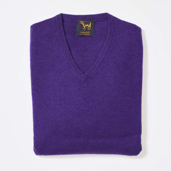 Lambswool V-neck - Violetta