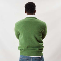 Lambswool V-neck - Watercress