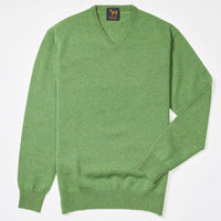 Lambswool V-neck - Watercress