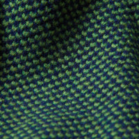 Lana d'agnello zip a un quarto - Watercress/Dark Cobalt
