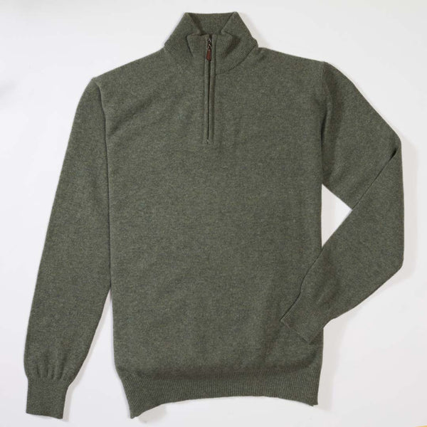 Lana d'agnello zip a un quarto - Landscape