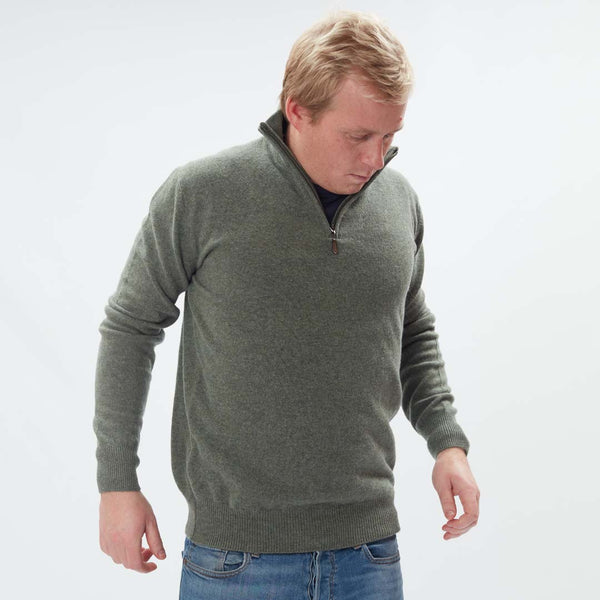 Lana d'agnello zip a un quarto - Landscape