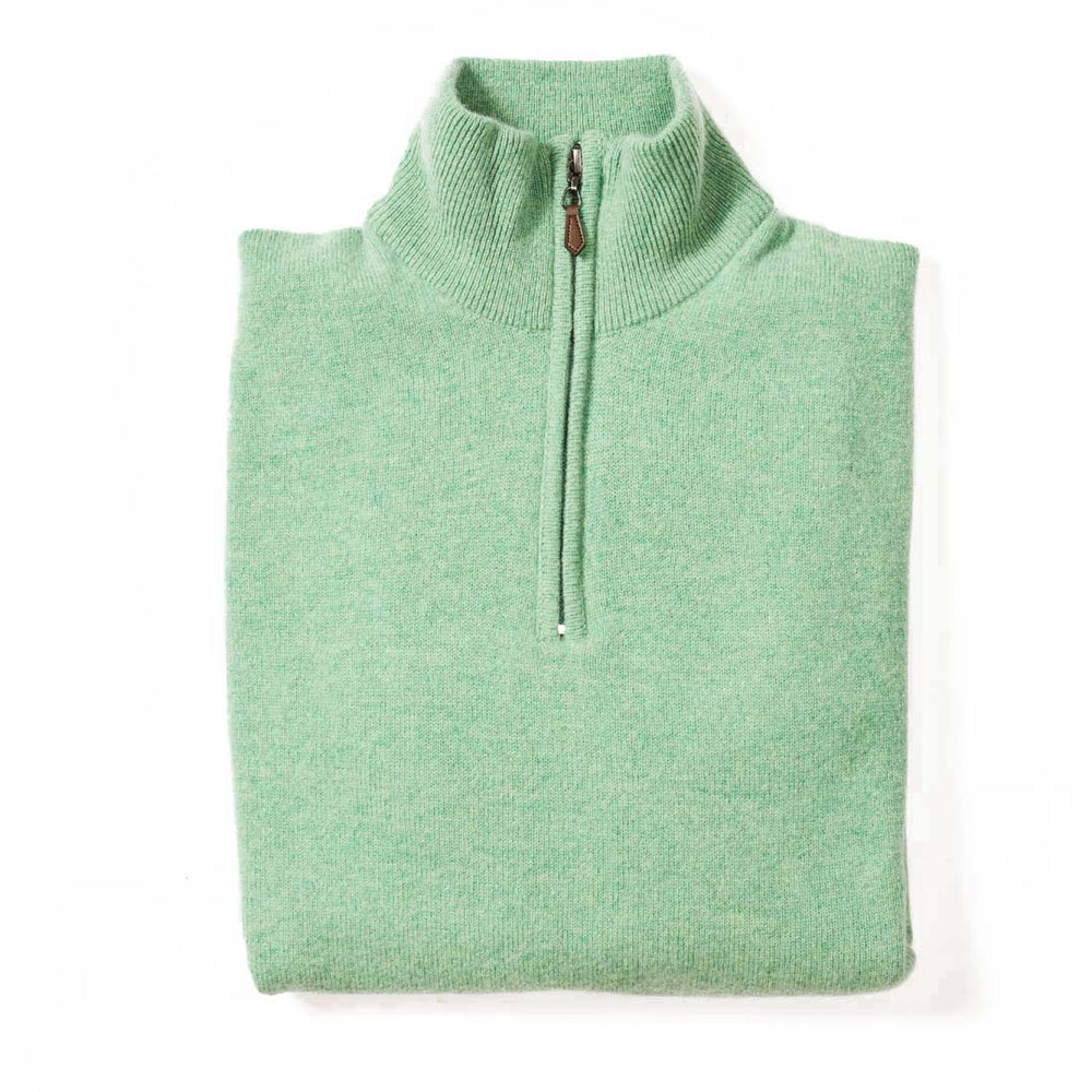 Lambswool quarter zip - Springtime