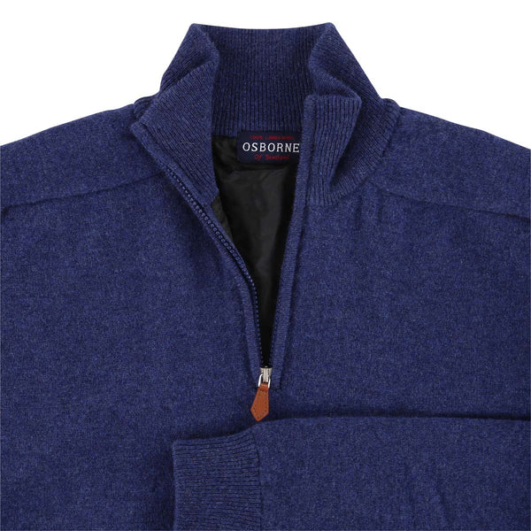 Lambswool windstopper quarter zip - Rhapsody - Black lining