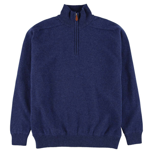 Lambswool windstopper quarter zip - Rhapsody - Black lining