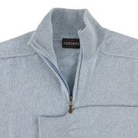 Lambswool quarter zip - Glacier