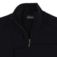 Lambswool quarter zip - Navy