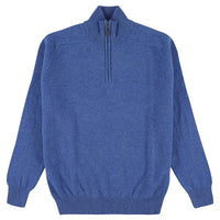 Lambswool quarter zip - River