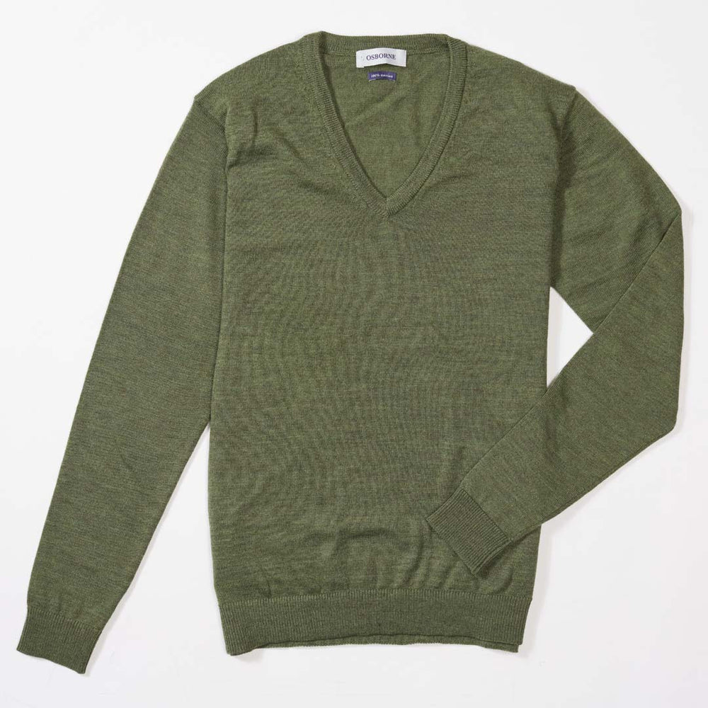 Merino collo a V donne - Moss