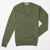 Merino collo a V donne - Moss
