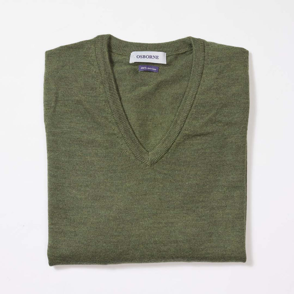 Merino collo a V donne - Moss