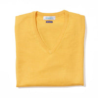 Merino V-neck women - Pamplemousse