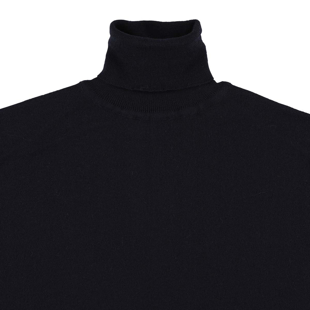 Merino roll neck - Navy