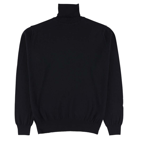 Merino roll neck - Navy