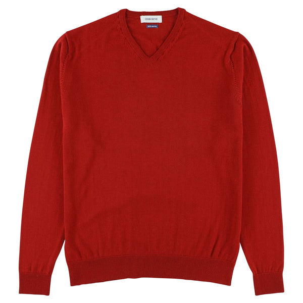 Merino collo a V - Claret