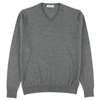 Merino V-Ausschnitt - Dark Grey