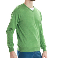 Merino V-Ausschnitt - Fairway