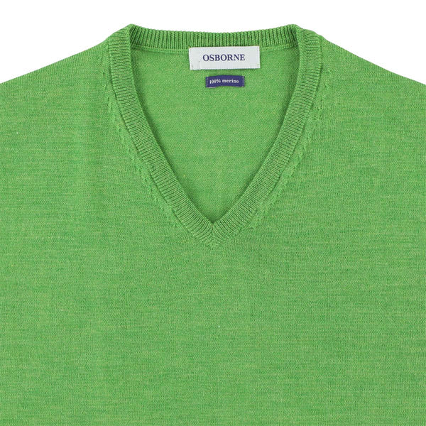 Merino V-neck - Fairway