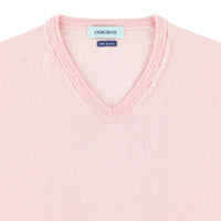 Merino V-Ausschnitt - Pink
