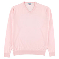Merino V-Ausschnitt - Pink
