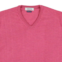 Merino V-Ausschnitt - Watermelon