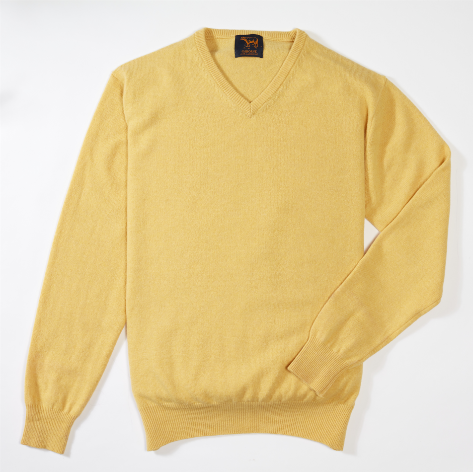 Lammwolle V-Ausschnitt - Laguna