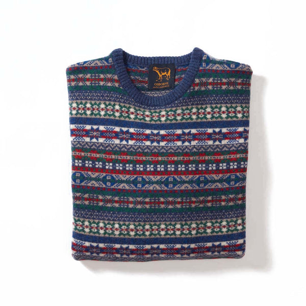 Lambswool Fair Isle crew neck - Col 5