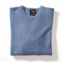 Lambswool molted crew neck - Waves 405
