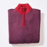 Lana d'agnello zip a un quarto - Rhapsody/ Poppy Melange